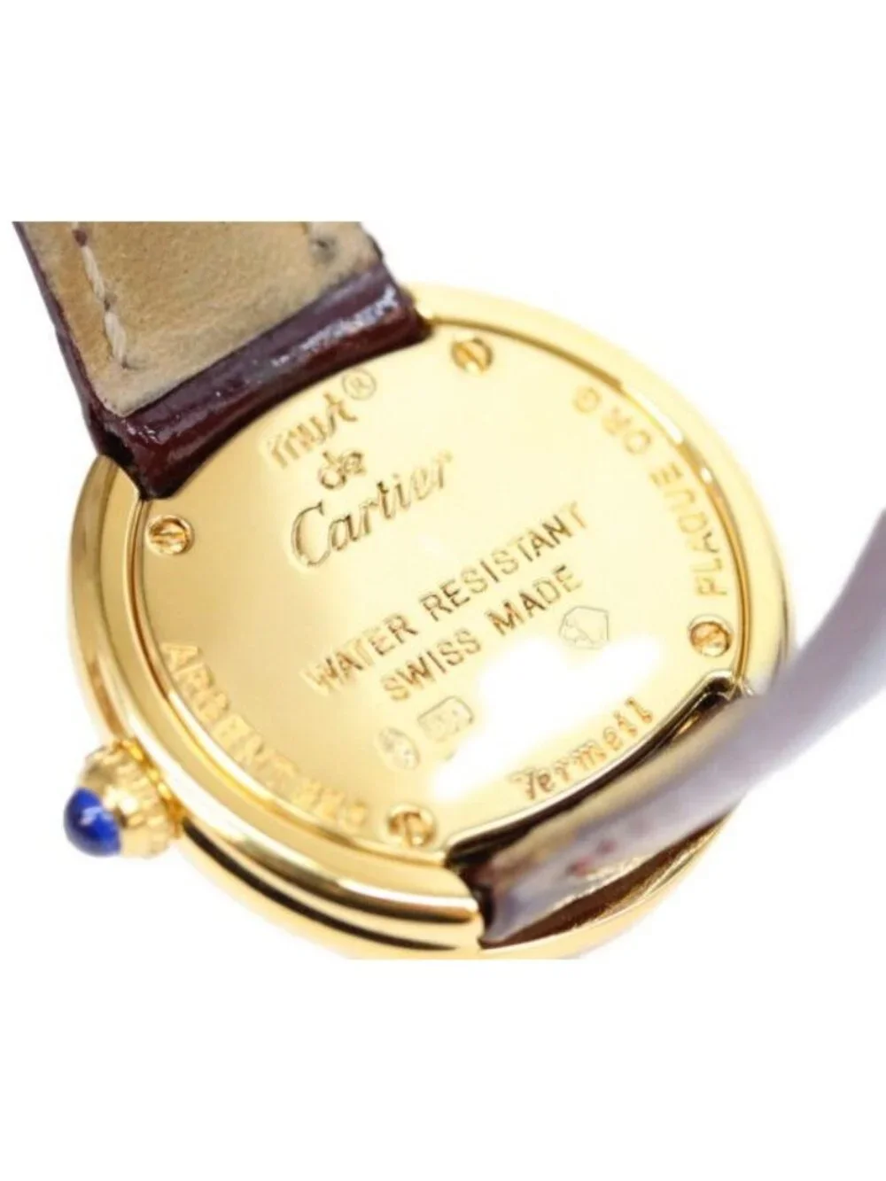 Cartier 925 Must Trinity Vermeil SM Flying Arabia White Dial Quartz